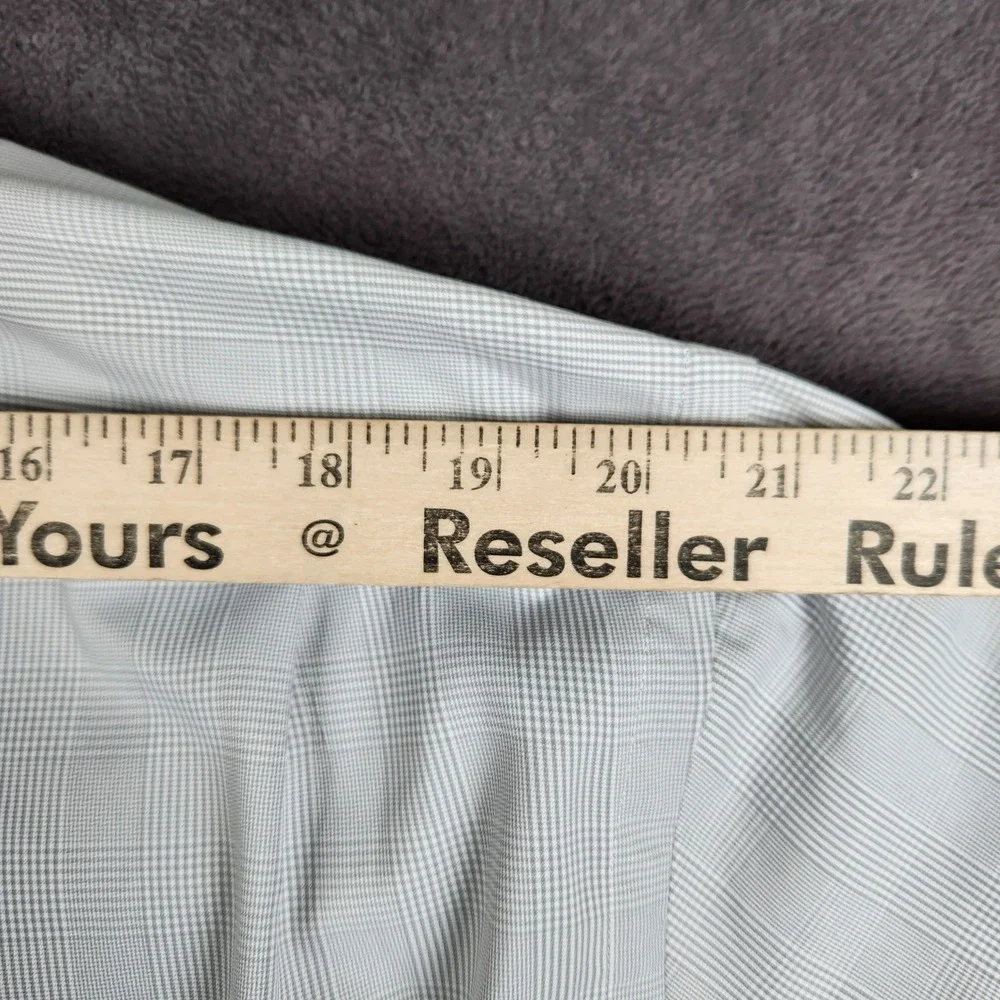 Polo Ralph Lauren Performance Shirt Mens XXL Gray White Micro Check Classic Fit